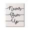 Stupell Industries Never Give Up Phrase Abstract Line Typography Canvas Wall Art